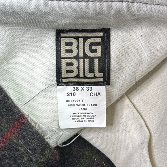 Vintage Big Bill Gray Wool Pants 38x33 (36x32 adjusted) - Picture 9 of 10